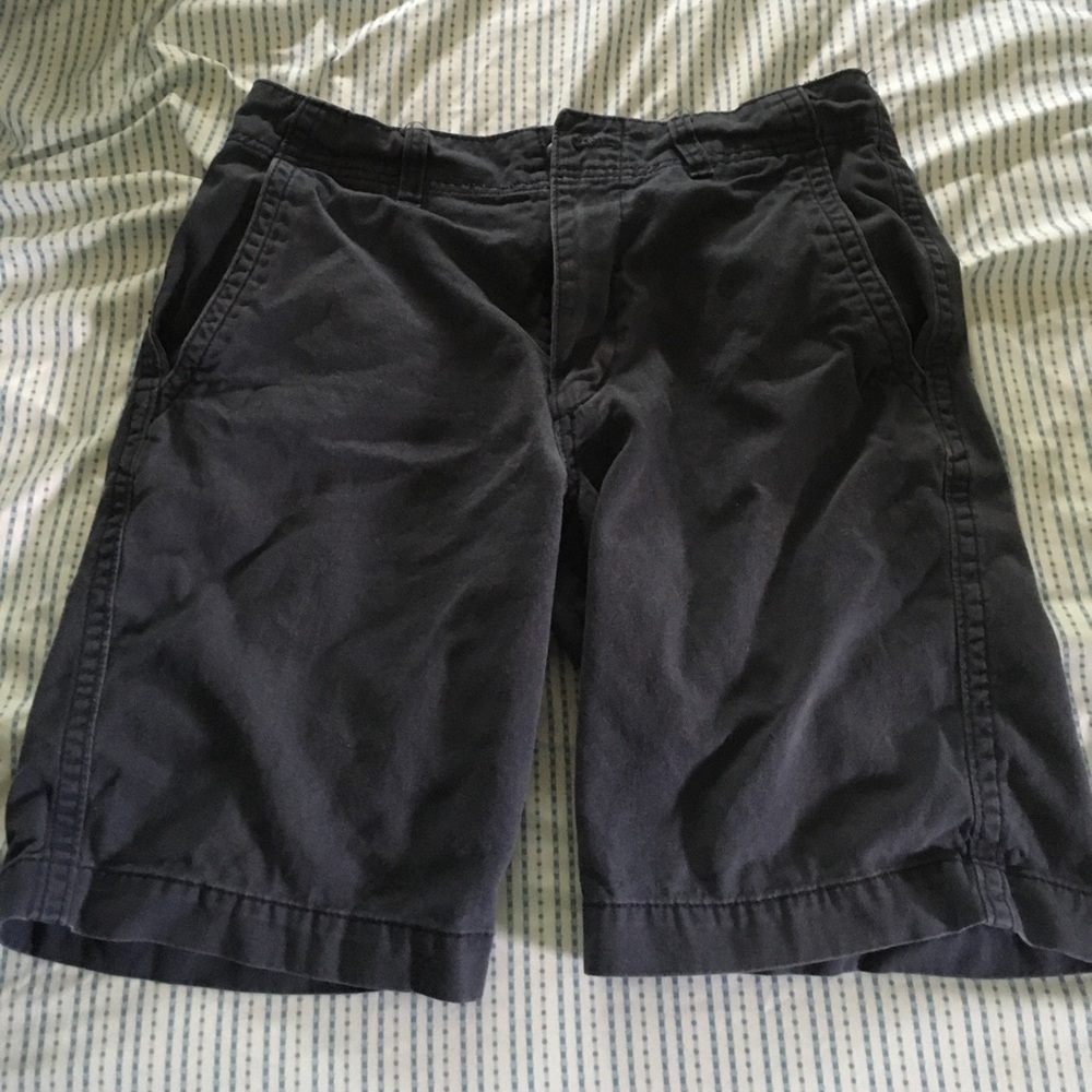 Old Navy Khaki Shorts Waist 30 Navy Blue Broken-In